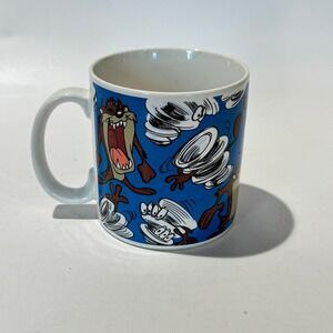 Vintage 90s Looney Toons Taz the Tasmanian Devil Cup Mug Applause Warner Bros